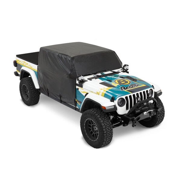 Bestop All Weather Jeep Trail Cover For Jeep 2020-2024 Gladiator 4 Door Black 81050-01 - main